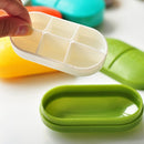 6 Partitions Portable Medicine Organizer Pill Box Case