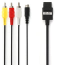6ft AV TV S-Video AV Cable for Super Nintendo Gamecube 64 SNES NGC N64
