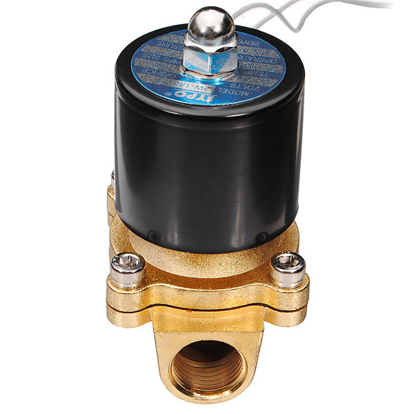 Brass DC 24V 1/2inch Electric Water Air Fuels Gas Solenoid Valve