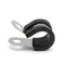10Pcs 12mm Stainless Steel & Rubber Lined Retaining Hose P Clips Clamp