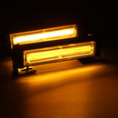 COB LED Car Front Grille Flashing Lights Emergency Warning Strobe Lamp Bars Amber with Remote