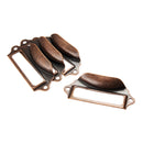 4 pcs Drawer Handle Door Tag Label Holder Metal Label Pull Frame Handle Antique Cabinet Drawer