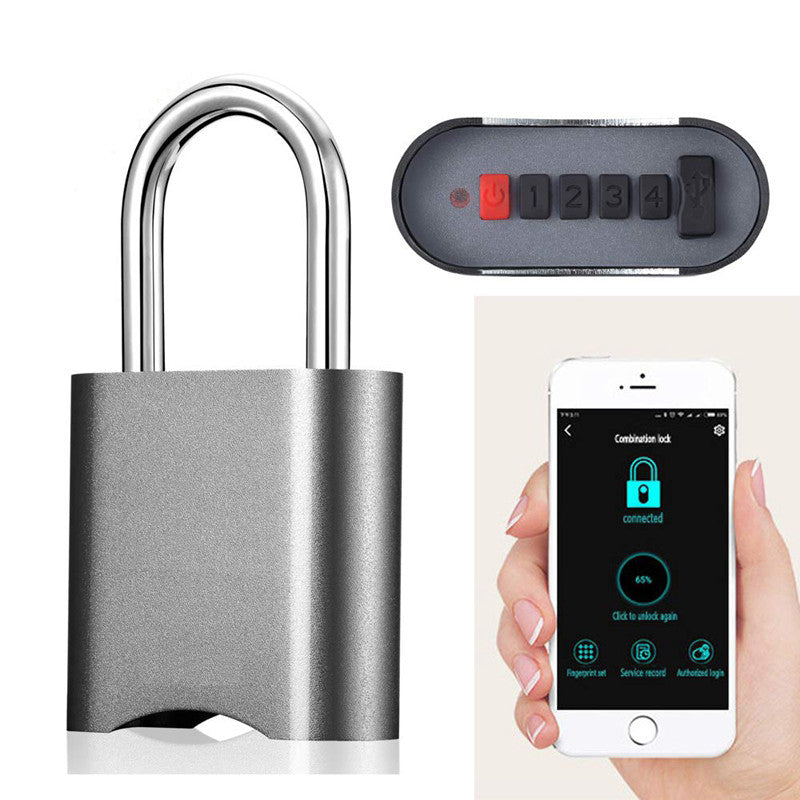 Smart bluetooth Password Lock Phone APP Waterproof Anti-theft Padlock Remote Authorization Keyless Door Lock