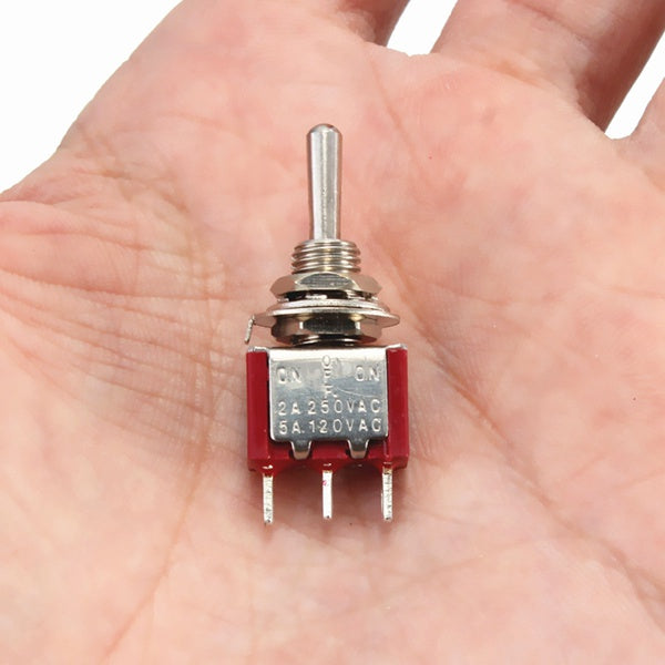 Toggle Switch MTS-123 3 Pin SPDT ON/OFF/ON 3 Position Momentary