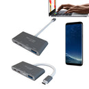Bakeey T-805 4 In 1 Type-C USB 3.0 Fast Charging HUB Adapter For Huawei P30 Pro Xiaomi Mi9 S10+ Note 10