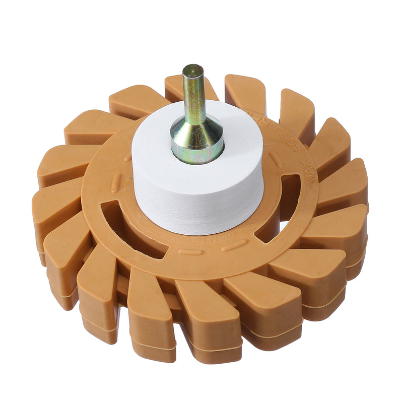 3.5/4 Inch Car Pneumatic Degumming Plate Paint Removal Rubber Wheel Decal Remover Eraser Wheel