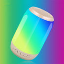 Bakeey Portable Colorful LED Light Wireless bluetooth Speaker HiFi FM Radio TF Card Dual Bass Subwoofer with Mic
