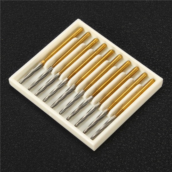 10pcs Tungsten Steel Carbide Dental Burs Drill Bits Tooth Extraction Burs Drills