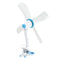3 IN 1 Clip On Small Personal Fan Stepless Speed Portable Home Office Table Desk