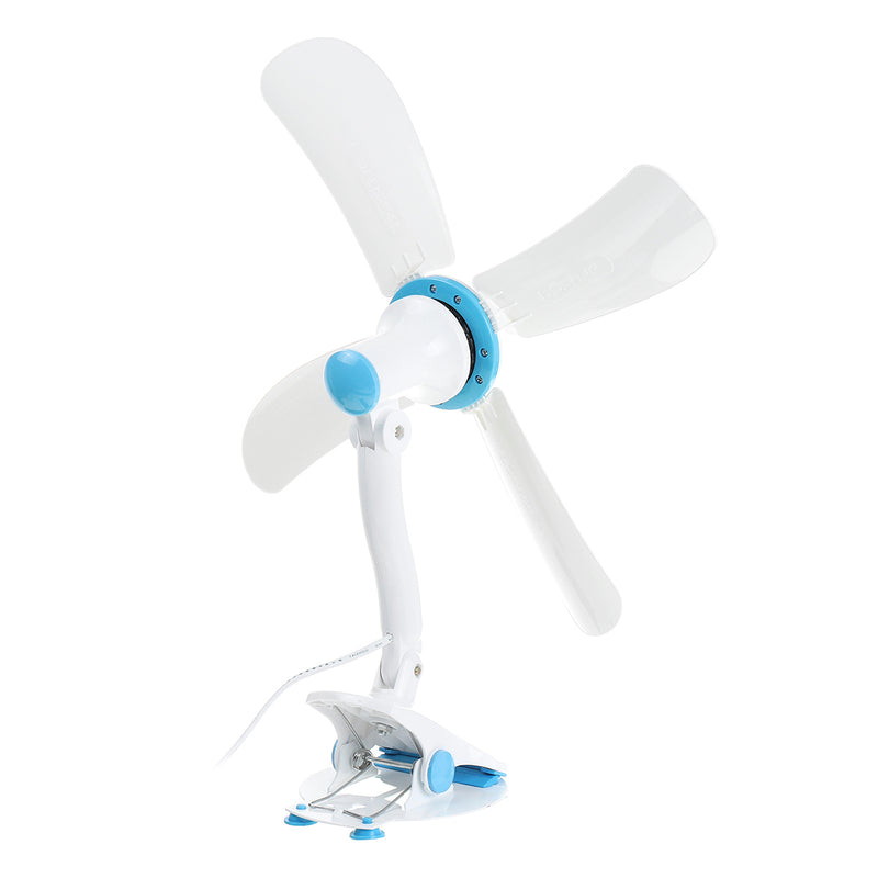 3 IN 1 Clip On Small Personal Fan Stepless Speed Portable Home Office Table Desk