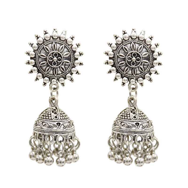 Retro Ethnic Earrings Sun Tassels Ear Drop Earrings Gold Alloy Luxury Women Earring