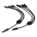 MC4 Y Branch Solar Panel Cable Connector Adapter MC4 Photovoltaic Waterproof Solar Connecter Solar Power Supply Cable Wire