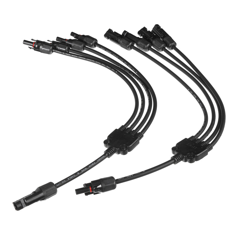 MC4 Y Branch Solar Panel Cable Connector Adapter MC4 Photovoltaic Waterproof Solar Connecter Solar Power Supply Cable Wire