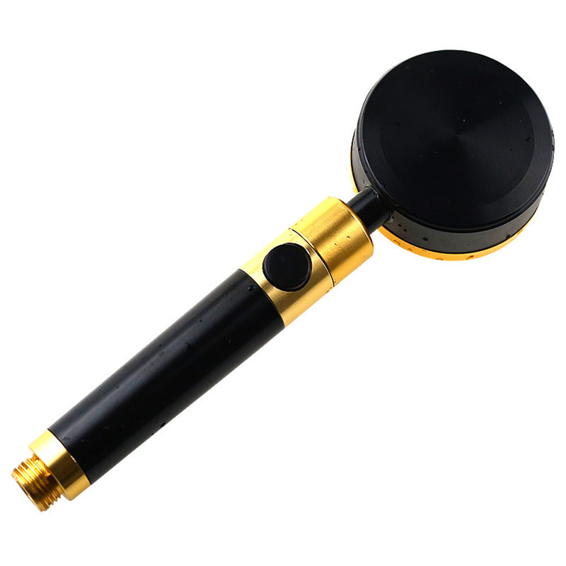 360 Degree Rotating Space Aluminum Pressurized Shower Head with Stop Water Switch Handheld Shower Sprinker