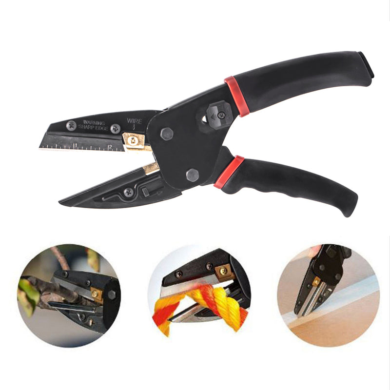 3 IN 1 Cutting Tool Multi Cut Pliers Wire Black Cut Garden Pruning Shears With 3pcs Extra Blades