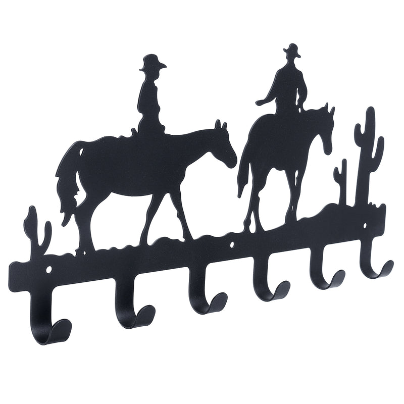 6 Hooks Wall Mounted Door Coat Cloth Hook Hat Rack Robe Decor Hanger Holder