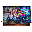 5x3FT Graffiti Wall Theme Photography Background Photo Backdrop Studio Props