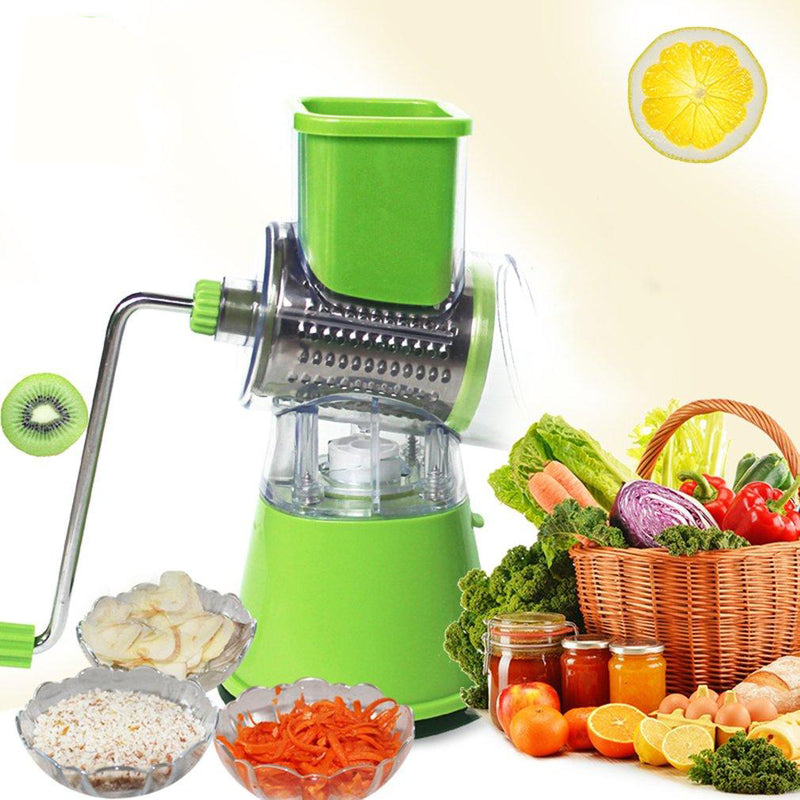 Muti-funtion Vegetable Cutter Machine Fruit Cutter Hand-operated Roller Shreding Grinding Tools