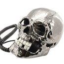 Skull Head Telephone Corded Land Line Flashing Eyes for Home Office Desk Telephone Table Decoration