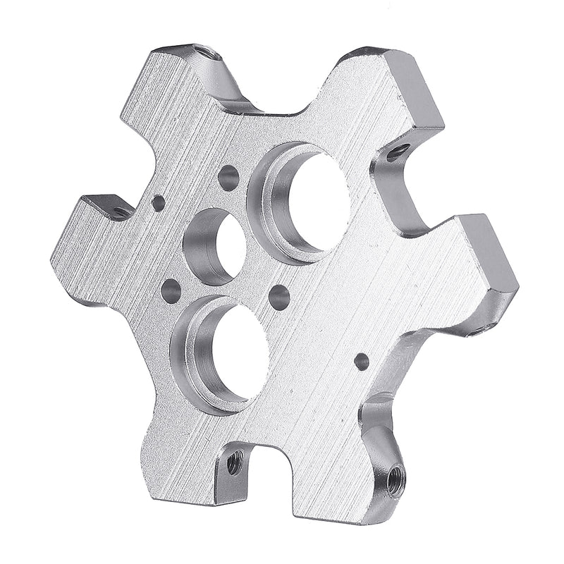 Aluminum Alloy V6 Fisheye Effector + M4 Fixed Plate For Dual Nozzle Extruder 3D Printer Part