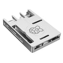 Ultra-thin Silver Aluminum Alloy CNC Case Portable Box Support GPIO Ribbon Cable For Raspberry Pi 3
