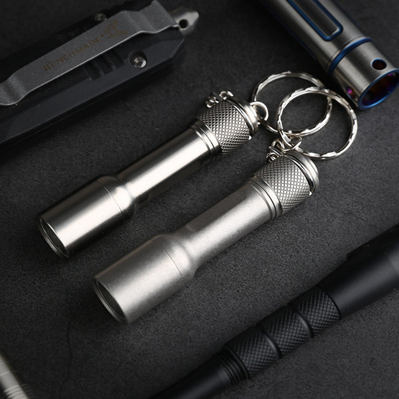 KESHUN XM-L2U2 LED Mini Flashlight Portable Titanium Alloy EDC Flashlight AAA Flashlight