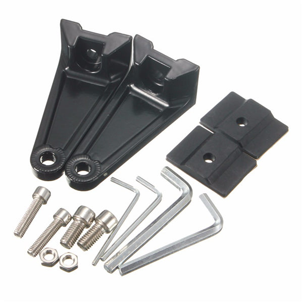 LED Work Light Bar SidE-mounts Brackets Double Row Aluminum Alloy Universal