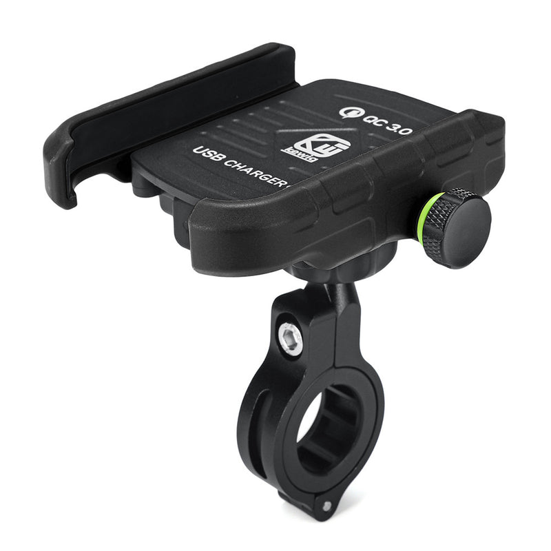 Aluminium QC3.0 USB Fast Charger Motorcycle Motorbike Mobile Phone Holder Mount