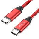 RAXFLY 2.4A Type C To USB C Fast Charging Data Cable 1M For Macbook Oneplus 5T Xiaomi Mix 2S S9+
