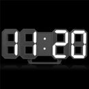 Modern LED Digital Clock Wall Light Table Night Lamp 12/24 Hour Display