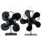 1500RPM 4/5 Blades Stove Fan Silent Fireplace Fire Heat Powered Saving Eco Fan No Electricity & Battery