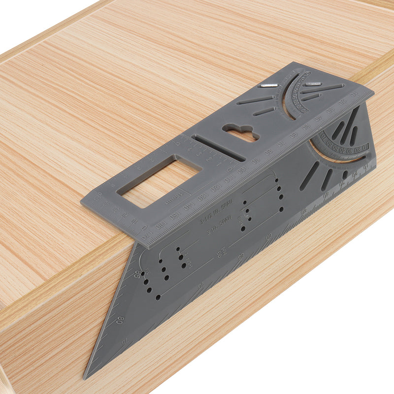 ABS Plastic Woodworking 0-170mm T Ruler 45 90 Degree Angle Ruler Multifunctional Marking Protractor Gauge Measuring Tools