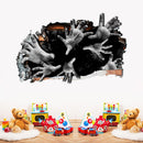 Miico FX64099 Halloween Sticker 3D Horror Sticker Removable Wall Sticker Room Decoration