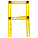 Professional Angle Template Tool Angle Measuring Tool Protractor Multi-Angle Ruler Layout Tool Ruler