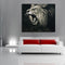 Unframed Lion Animal Painting Silk Cloth Poster Modern Art Picture Wall Sticker Home Decor