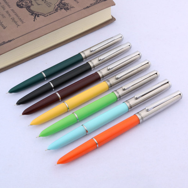 Hero 007 Fountain Pen 0.5mm F Nib Calligraphy Writing Signing Ink Pens Gifts for Students Friends Families