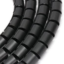 3mx25mm Spiral Wrap Cable Tidy PC TV Wire Binding Organizing Tool Office Home