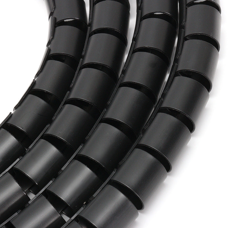 3mx25mm Spiral Wrap Cable Tidy PC TV Wire Binding Organizing Tool Office Home