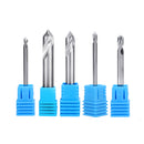 Drillpro 2 Flutes 90 Degree Chamfer End Mill for Aluminum 2/3/4/5/6/8/10/12mm Milling Cutter