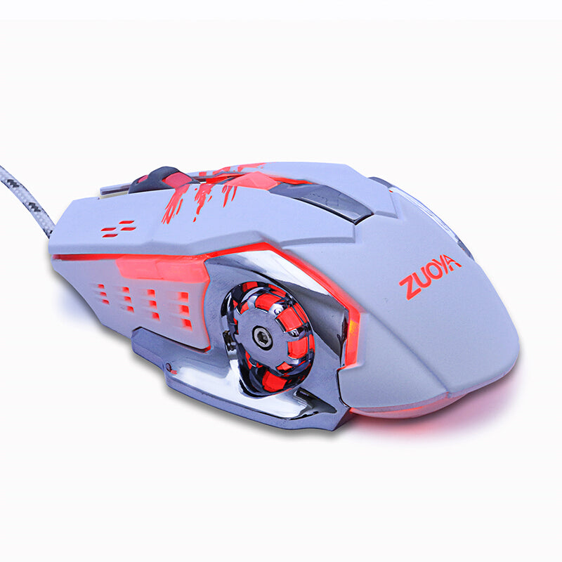ZUOYA MMR4 Wired Mouse Gamer Mice LED Desktop Gaming Computer Optical Game Mice For Laptop PC Computer Support LOL Macro Programming
