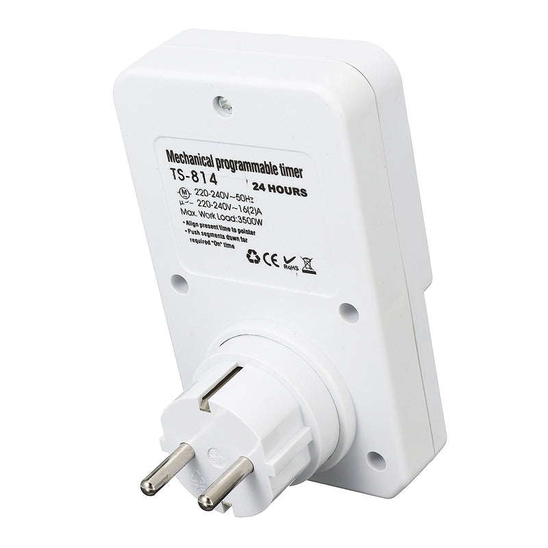 24 Hours Plug-in Timer Switch Mechanical Programmable Socket Electricity Power Switch