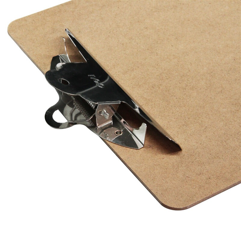 Deli 9227 A4 Wooden Clip Board Portable Writing Board Clipboard Office School Meeting Accessories With Metal Clip