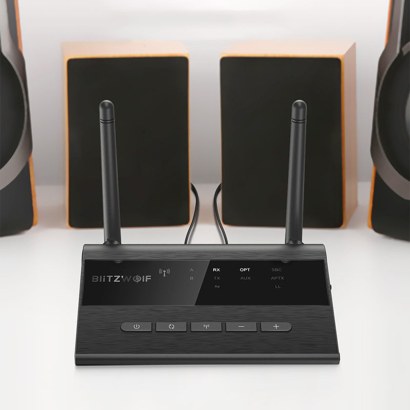 Blitzwolf BW-BR5 bluetooth V5.0 HD Music Audio Receiver Transmitter Dual Antenna  2 in 1 Adapter