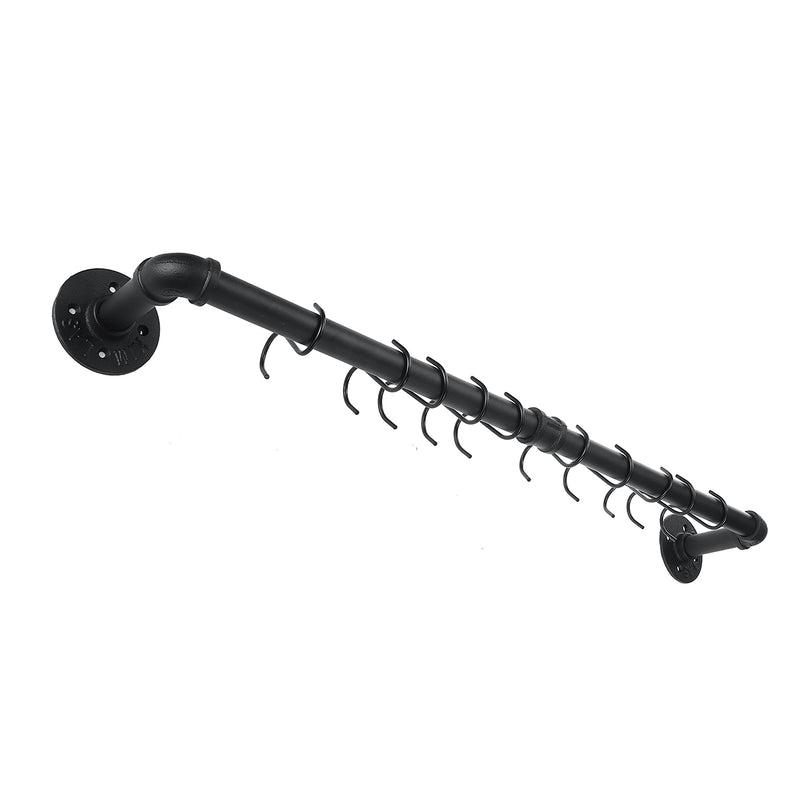 Wall Hanging Rail Rack Kitchen Utensil Wall Mounted Hanging Storage Shelf Rack