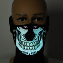 Cool Light Halloween LED Mask Cool Light Up Cosplay Party Flashing Luminous Ghost Skull Hot