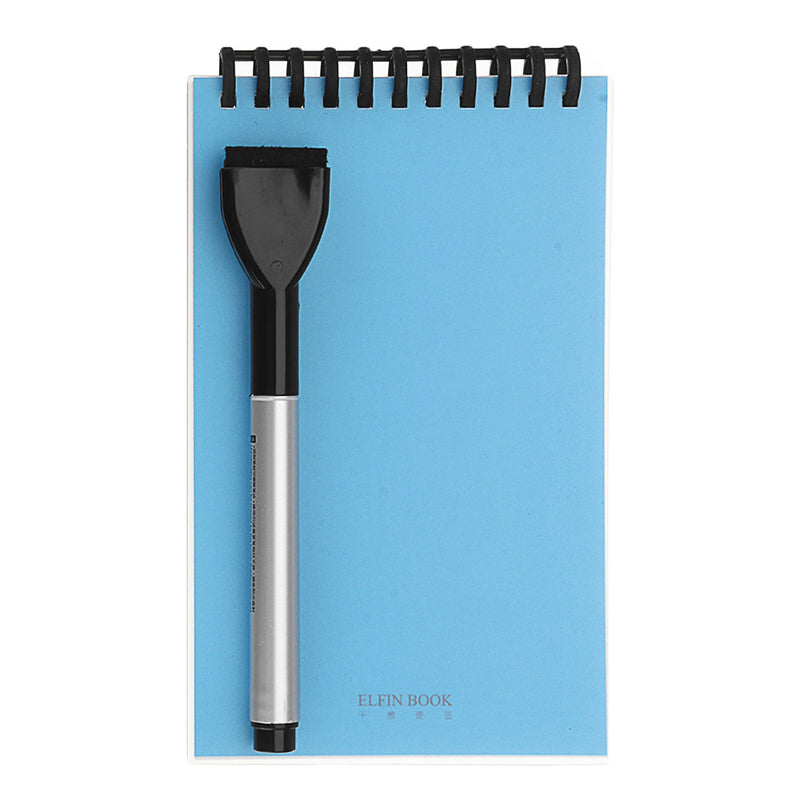 Elfinbook 2.0 Erasable Reusable Smart Memo Pad Notebook 6.54 x 4.09-inch Notepad With Reusable Pen
