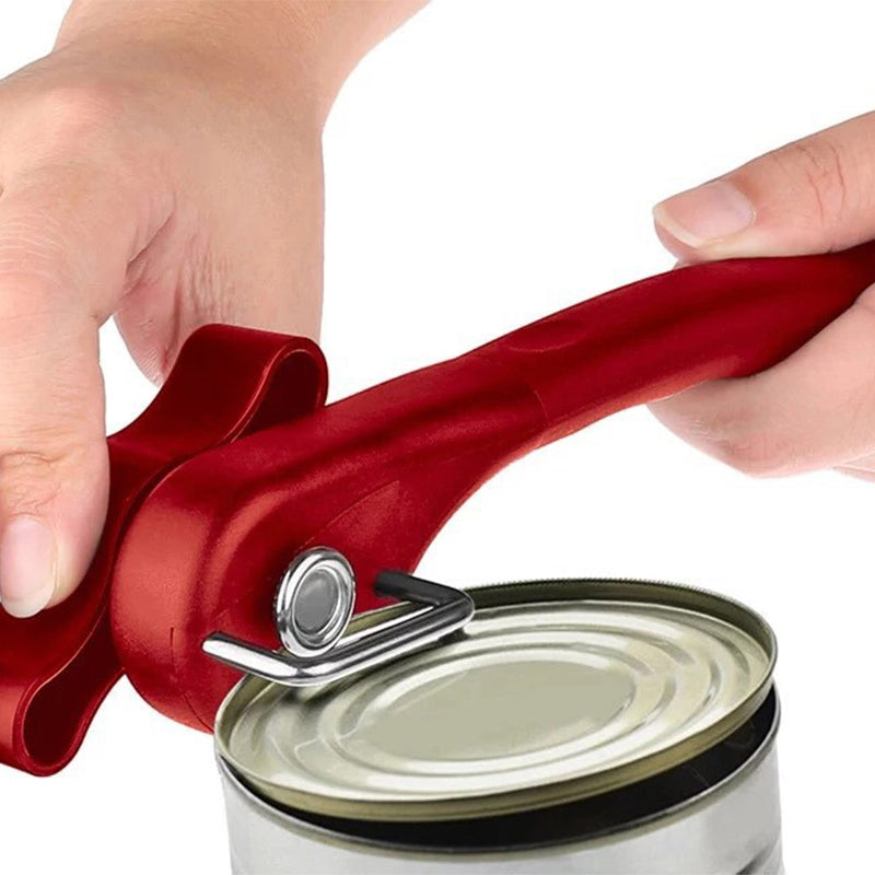 Can Opener Ergonomic Smooth Edge Side Cut Manual Tin Can Opener Lid Tool