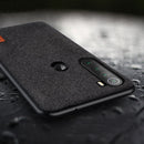 Bakeey Luxury Fabric Splice Soft Silicone Edge Shockproof Protective Case For Xiaomi Redmi Note 8T