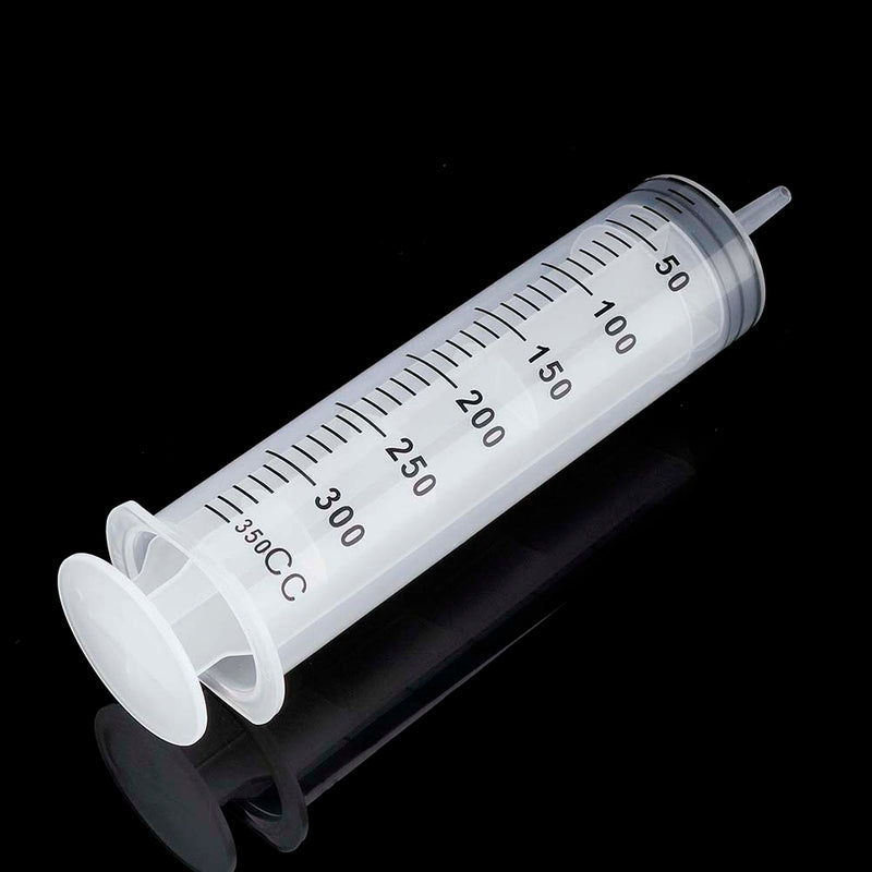 350ml Plastic Syringe with 1m Tubing for Refilling and Measuring Liquids Industrial Glue Applicator