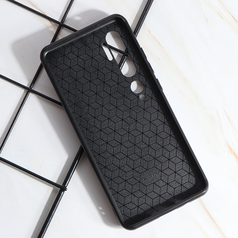 Bakeey Luxury Fabric Splice Soft Silicone Edge Shockproof Protective Case For Xiaomi Mi Note 10 / Mi Note 10 PRO/ Xiaomi Mi CC9 pro